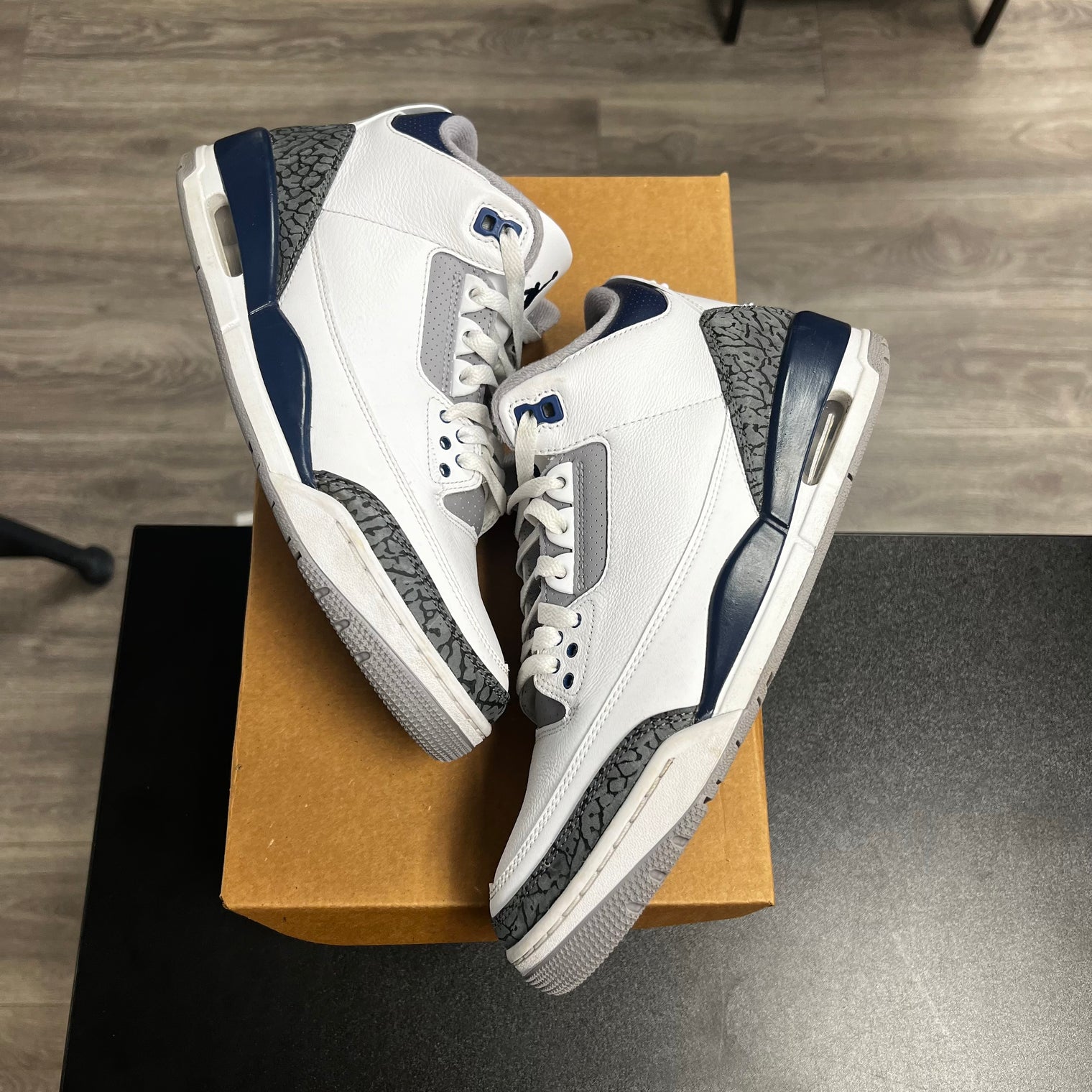 Midnight Navy Jordan 3 (USED, No Box)