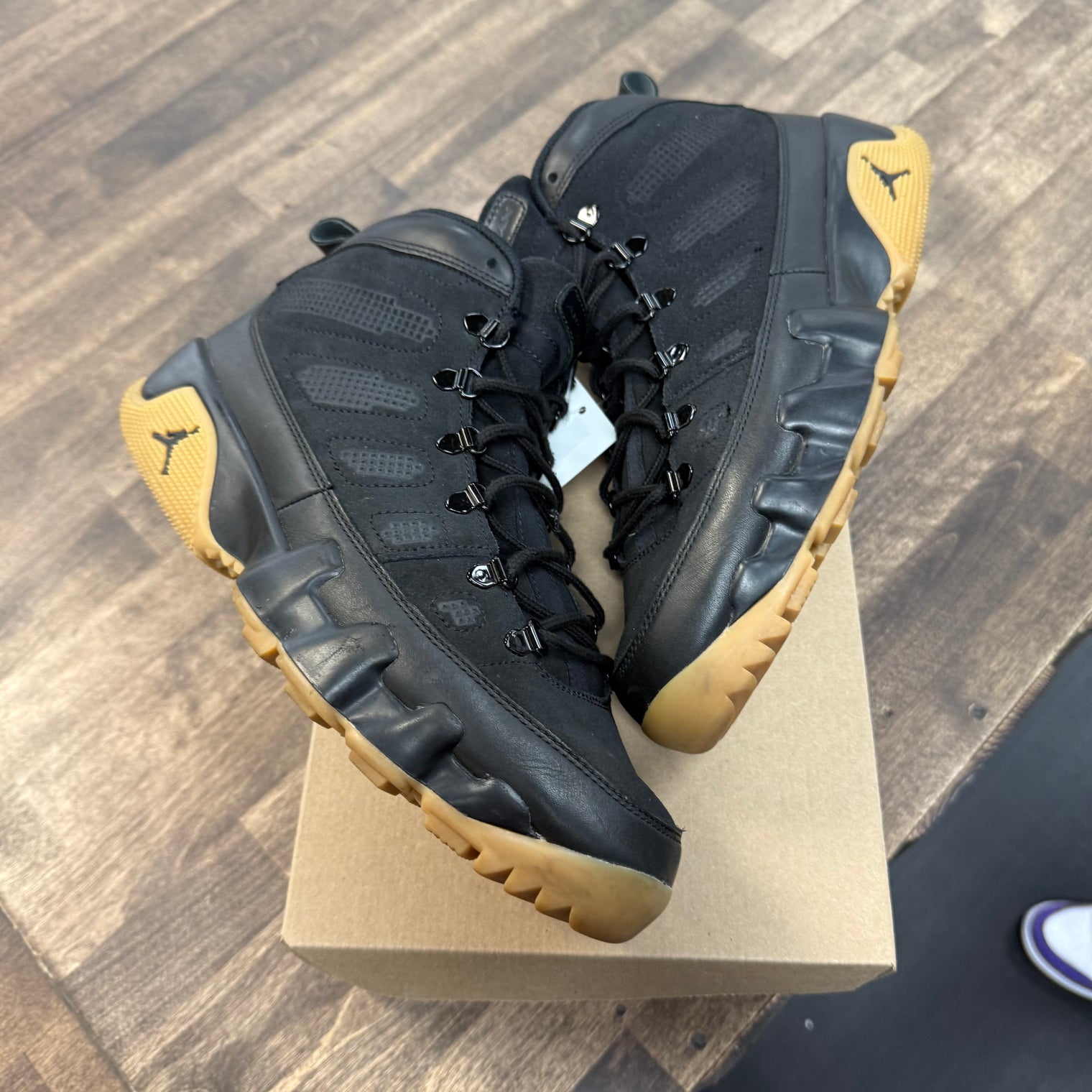 Black Gum Jordan 9 Boot NRG (USED, No Box)