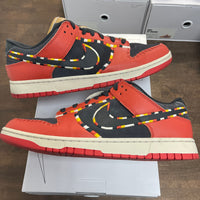 Nike ID N7 Red Black Dunk Low (USED)