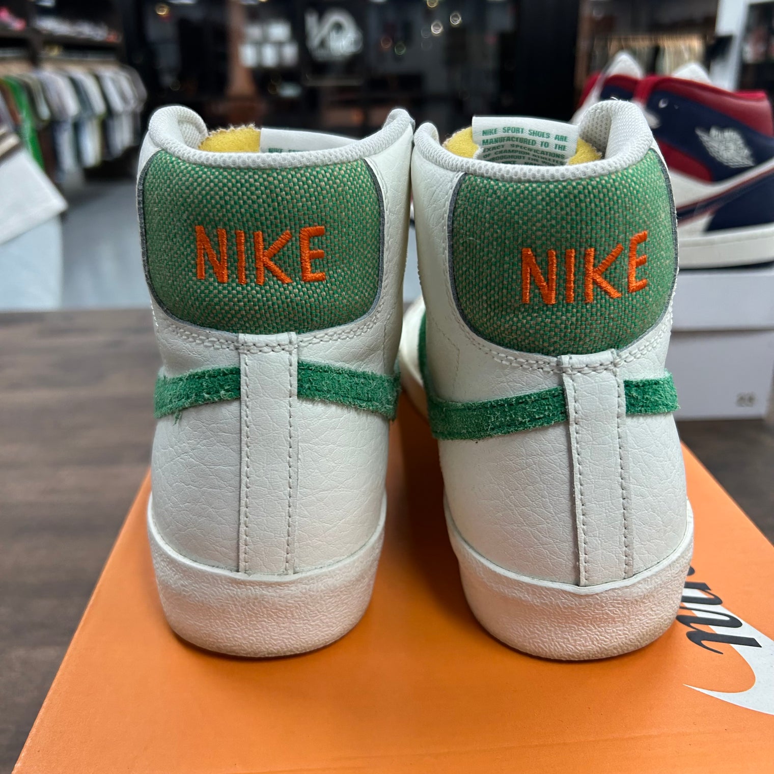 Sail Stadium Green Nike Blazer Mid 77 Vintage (USED)