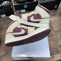 Split Beach Cherrywood Red Jordan 1 Mid SE (W) (USED)