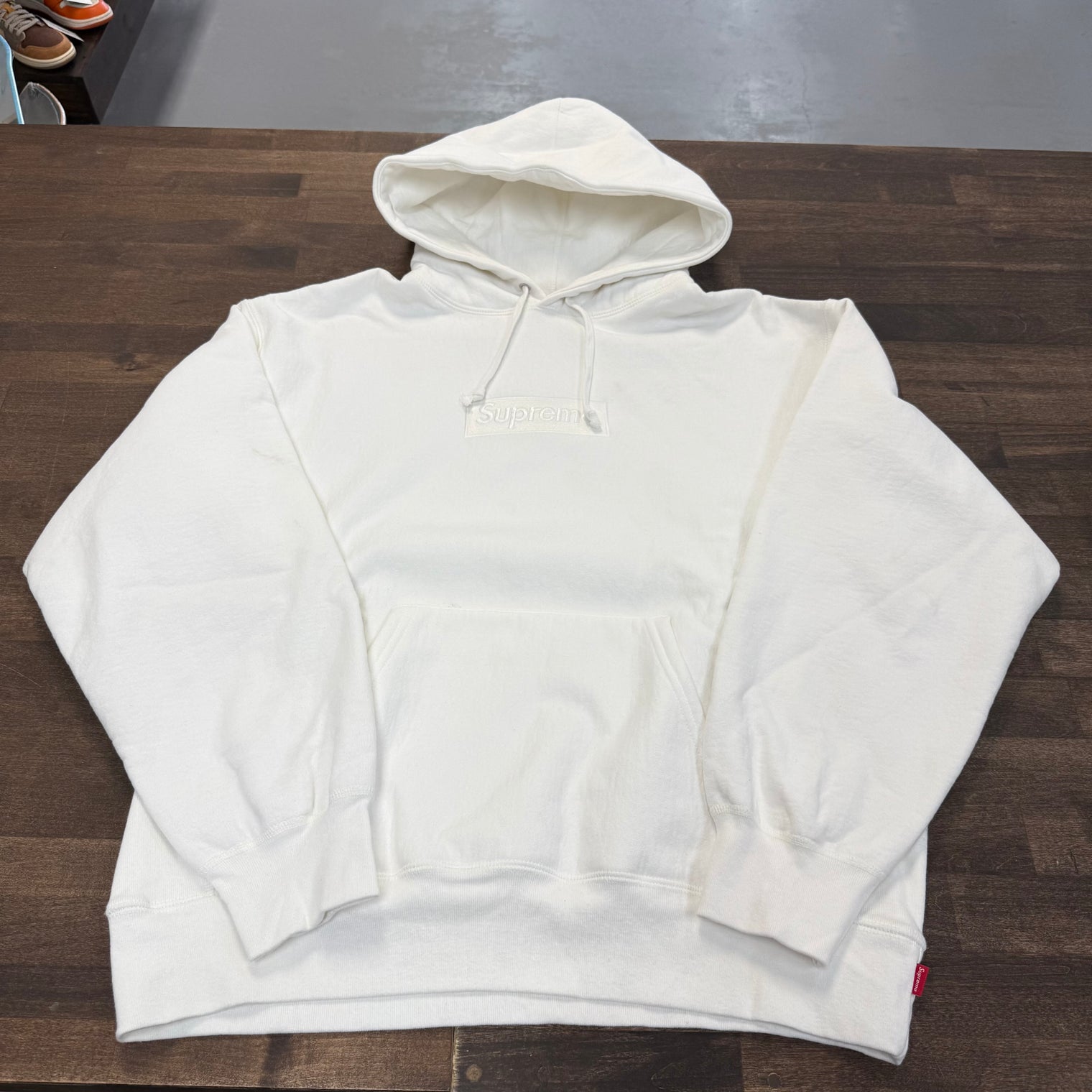 Supreme Box Logo Hoodie White (USED)