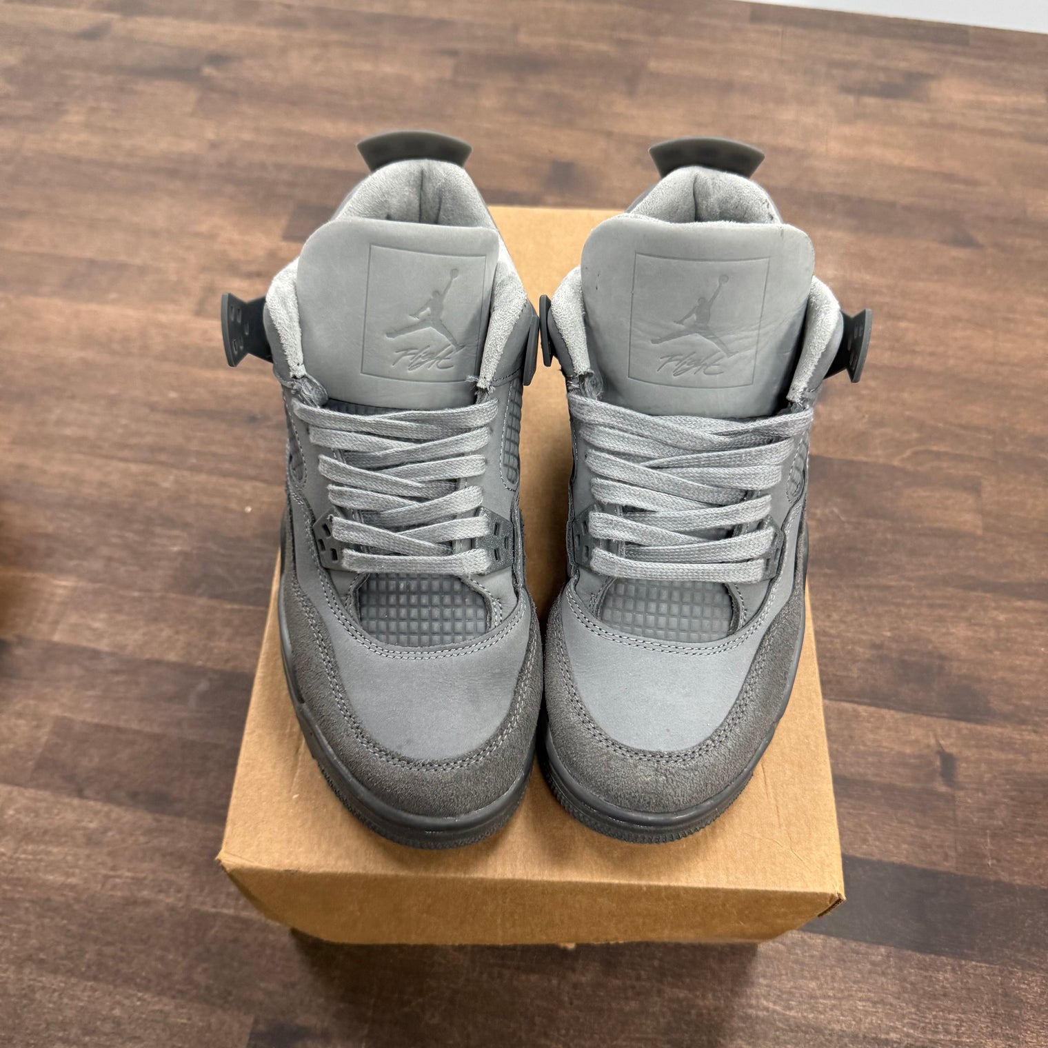 Paris Olympics Wet Cement Jordan 4 Retro SE (GS) (USED, No Box)