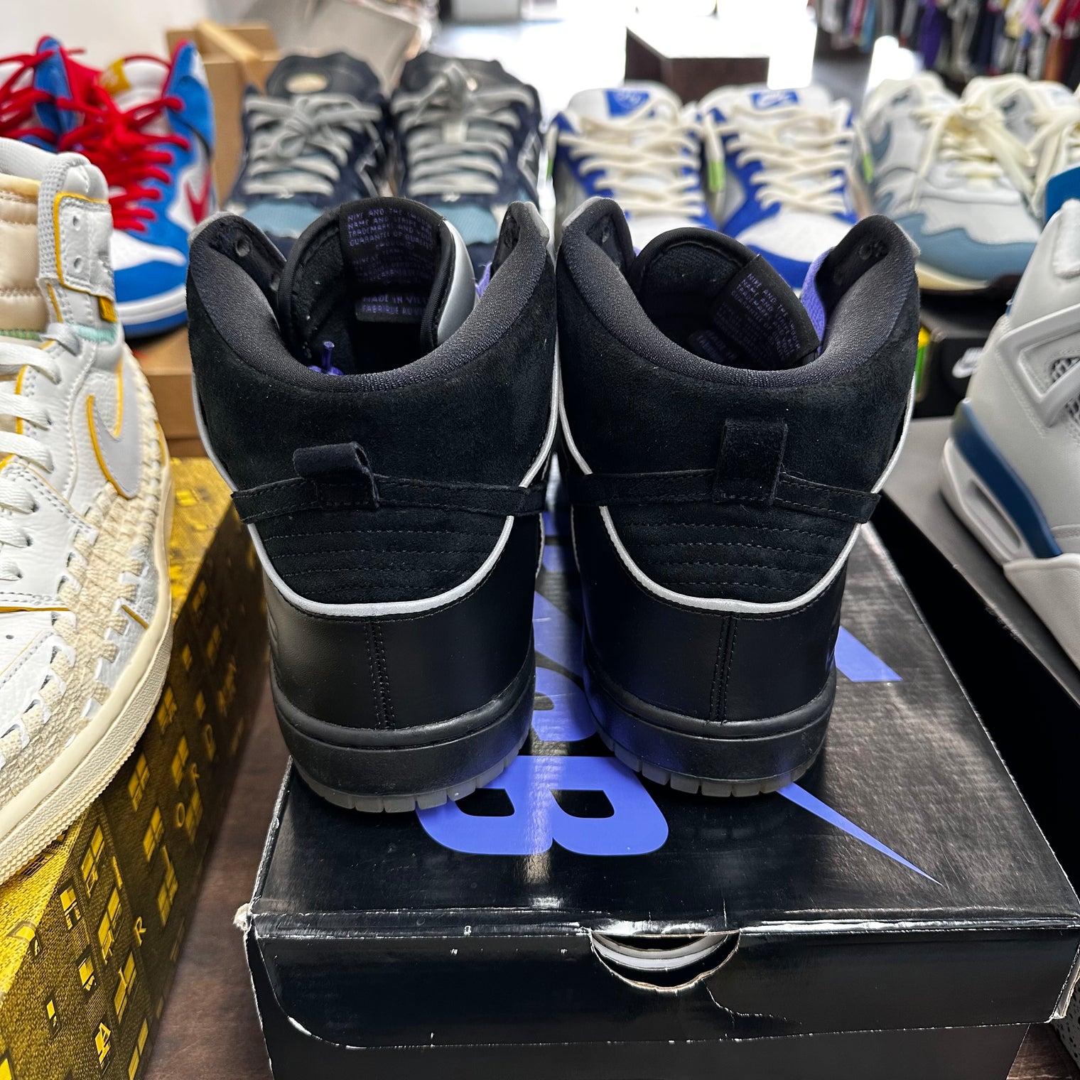 Black Purple Box SB Dunk High (USED)