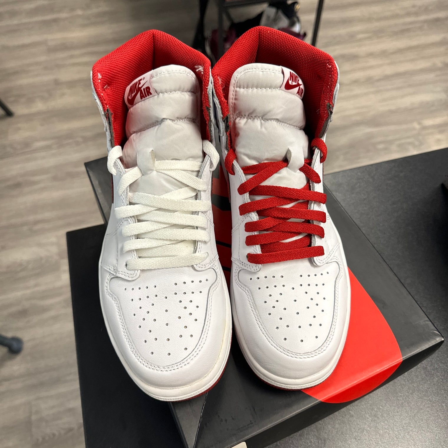 Red Metallic Jordan 1 High (USED)