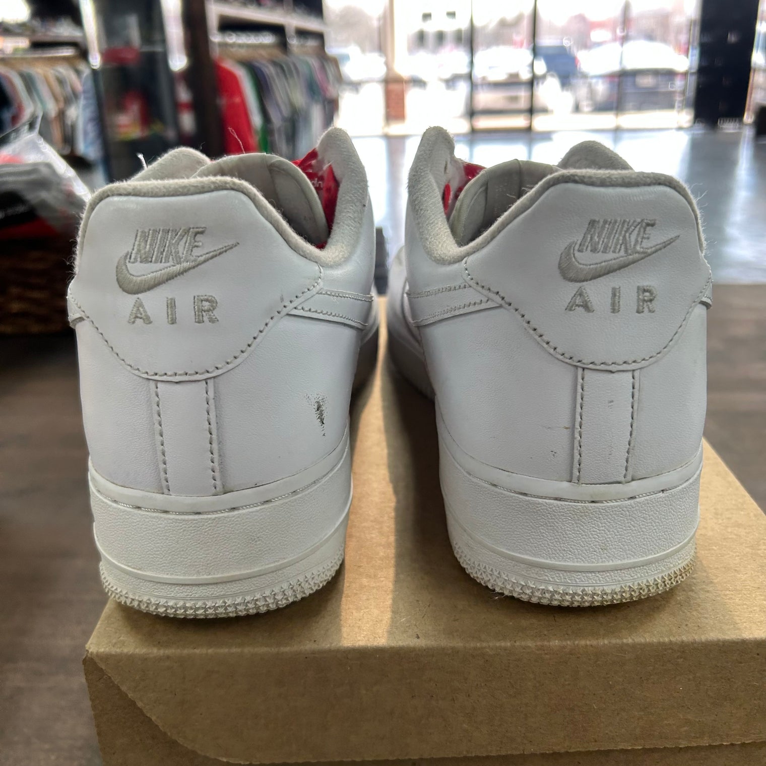 Nike Air Force 1 Low Supreme White (US 12) (USED, No Box)