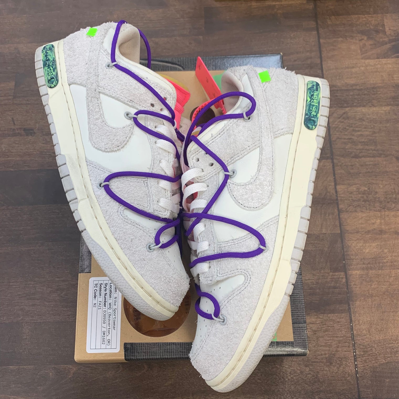Nike Off White Dunk Low Lot 15 (USED)