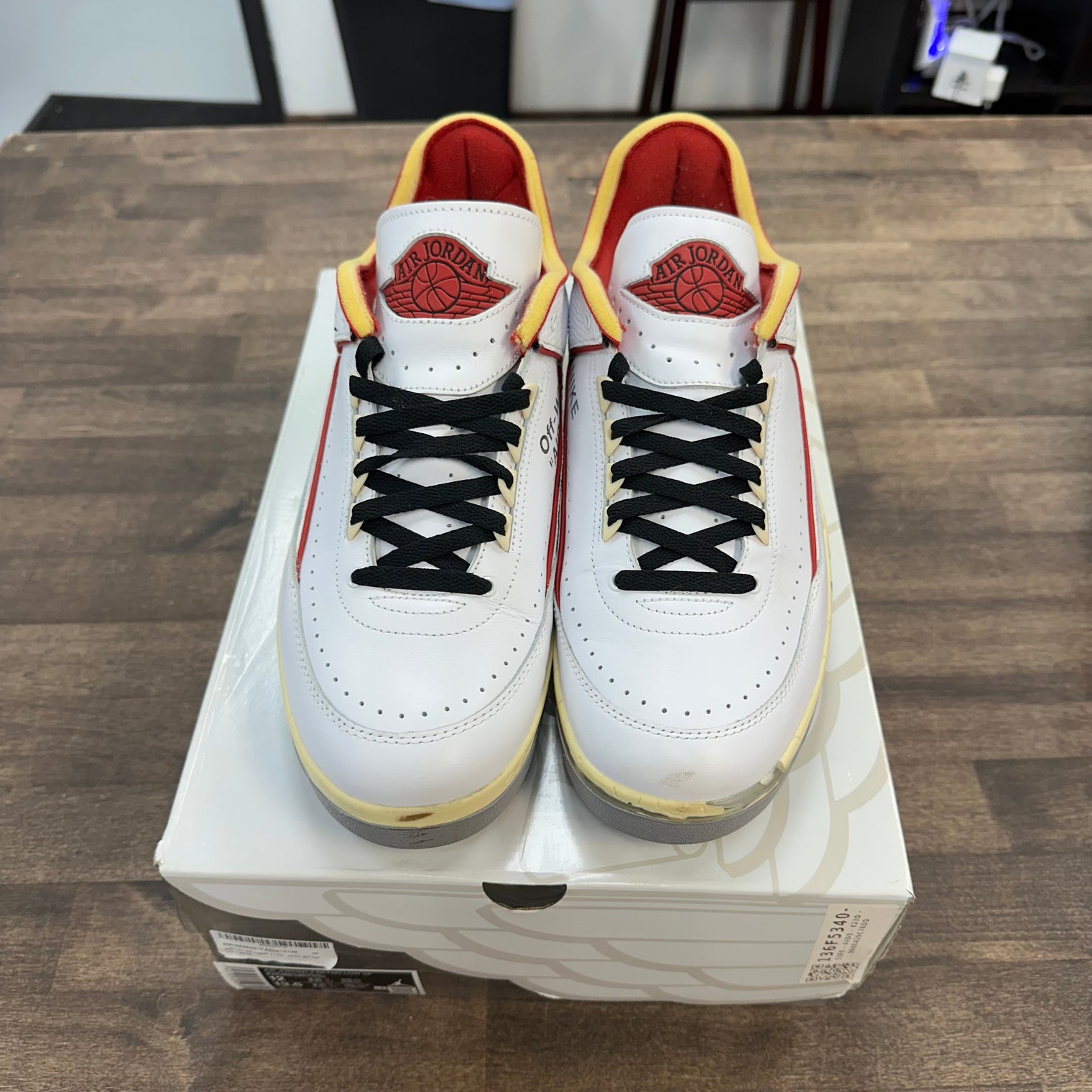 Off-White White Red Jordan 2 Low SP (USED)