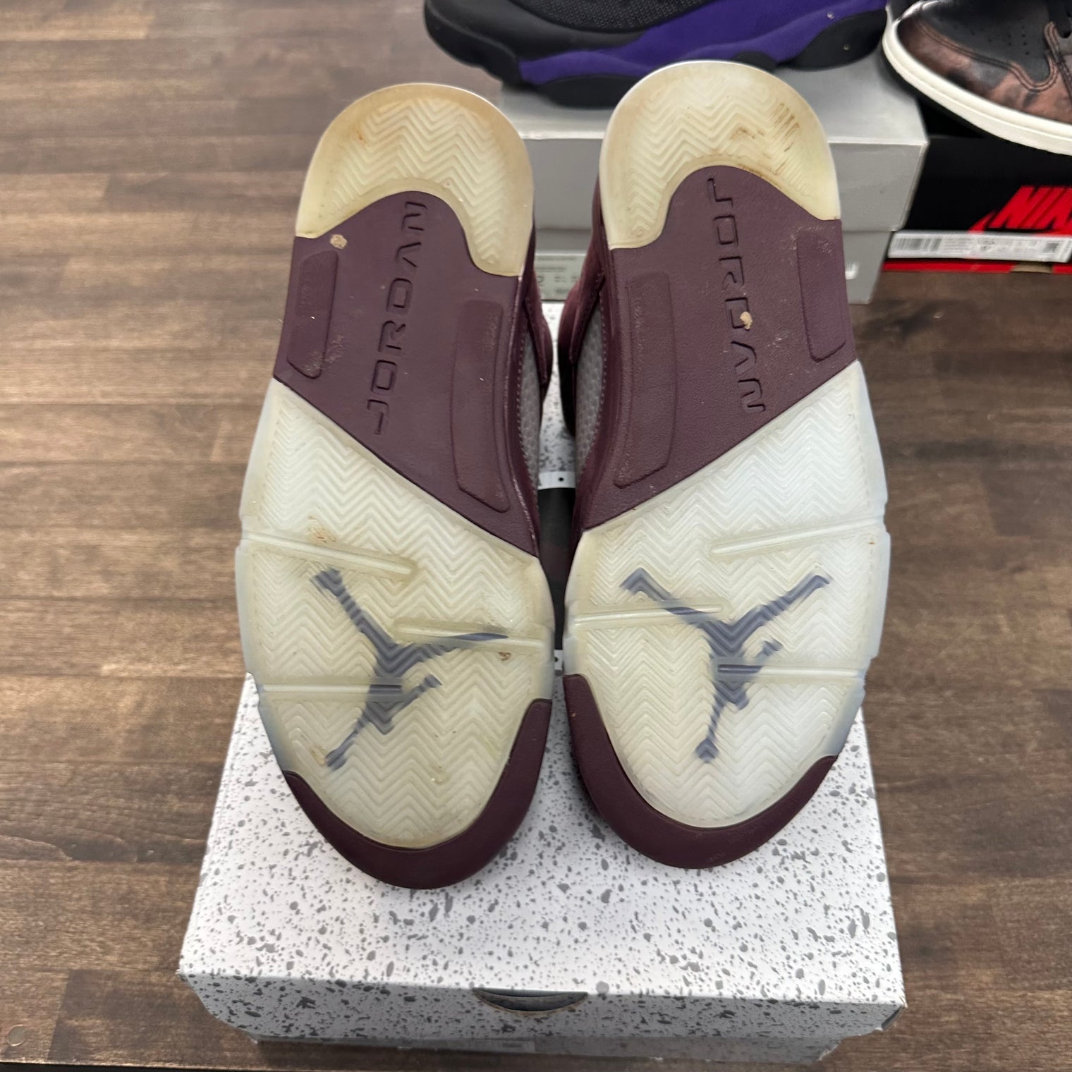 Burgundy Jordan 5 (USED)