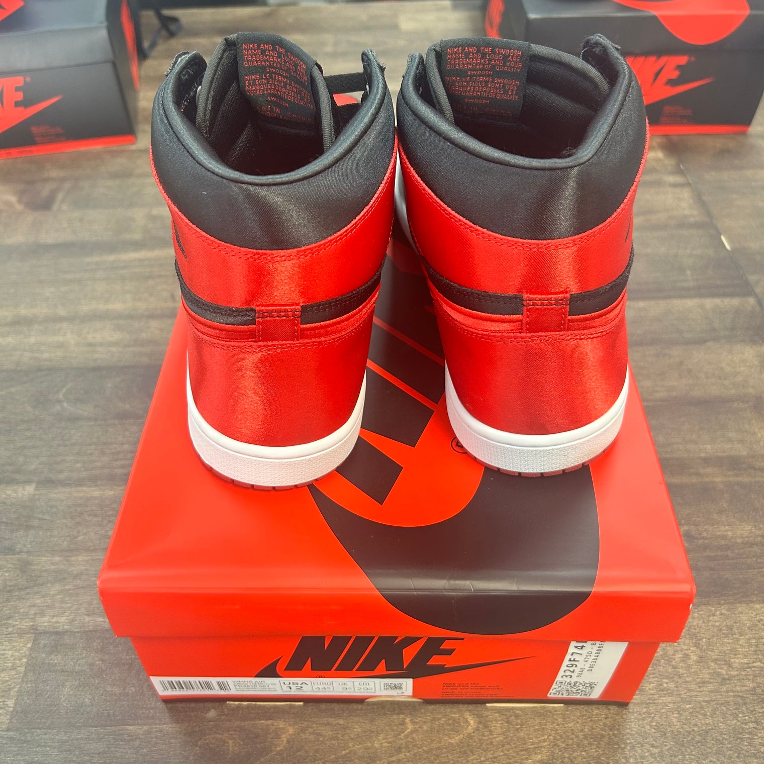 Satin Bred Jordan 1 High (W) (USED)