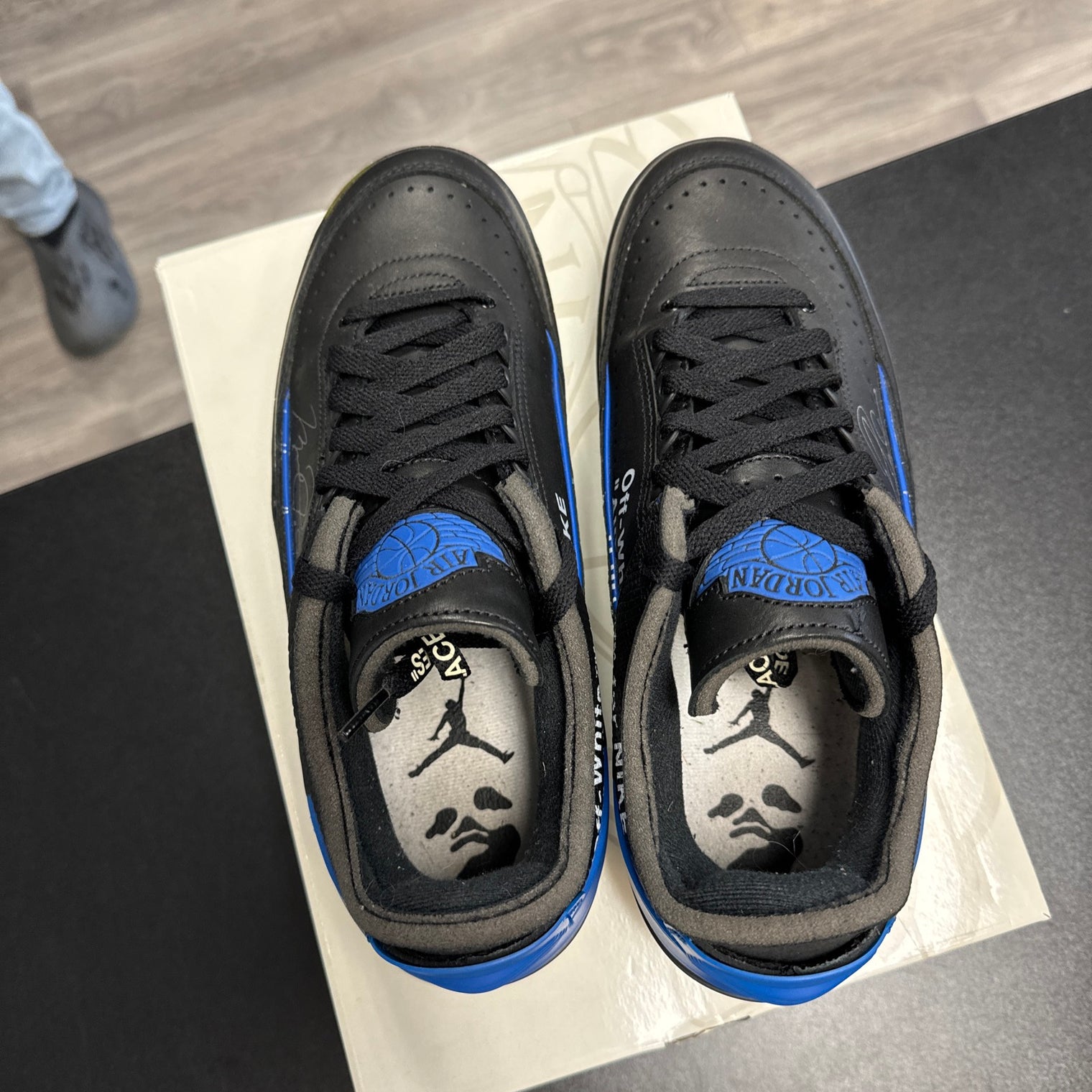 Off-White x Air Jordan 2 Retro SP Low Black Varsity Royal (USED)