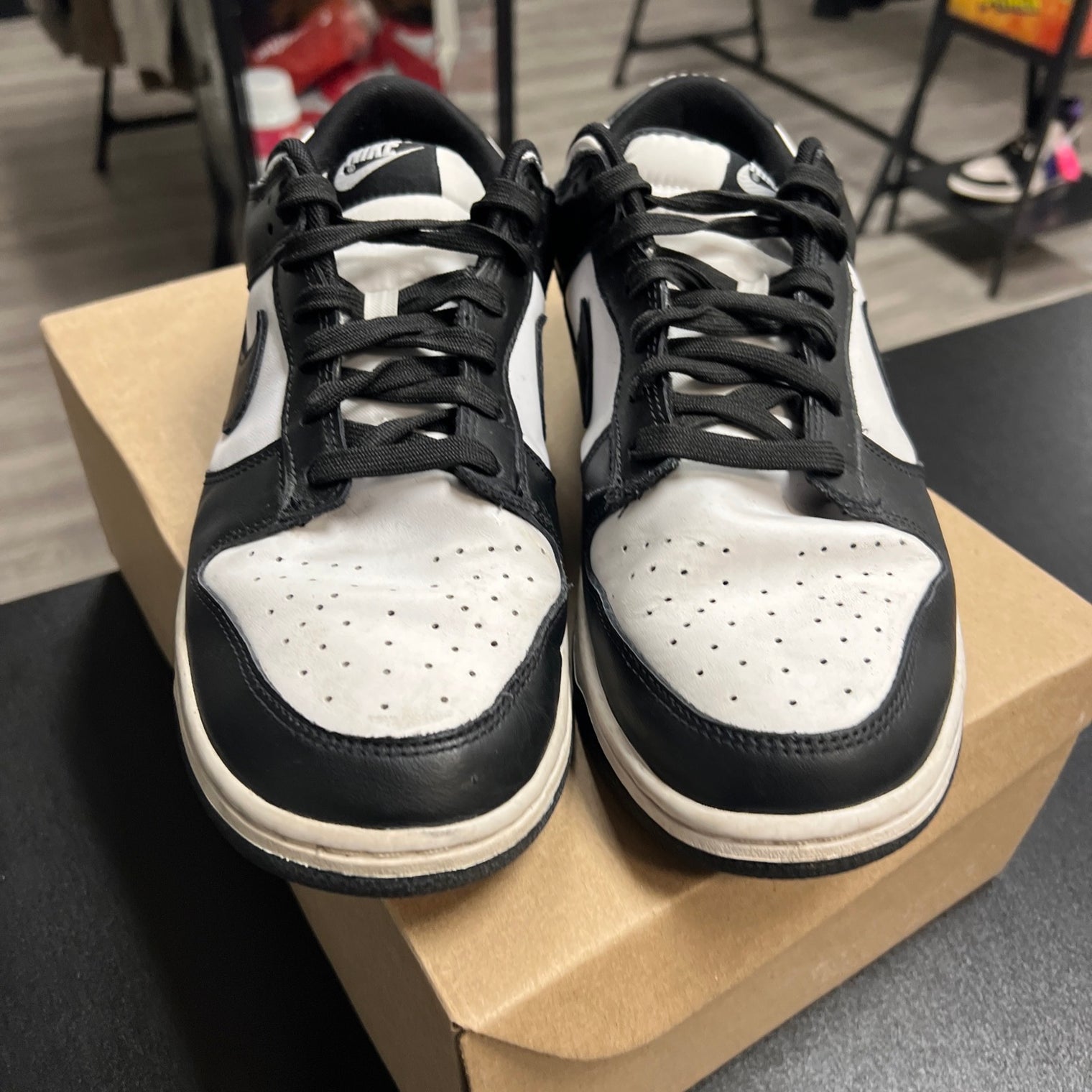 Panda Black White Dunk Low (USED, no box)