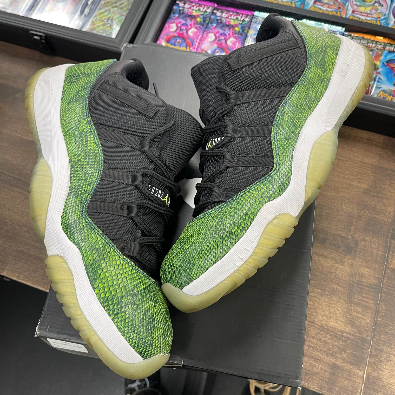 Green Snakeskin Jordan 11 Low (USED)