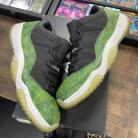 Green Snakeskin Jordan 11 Low (USED)