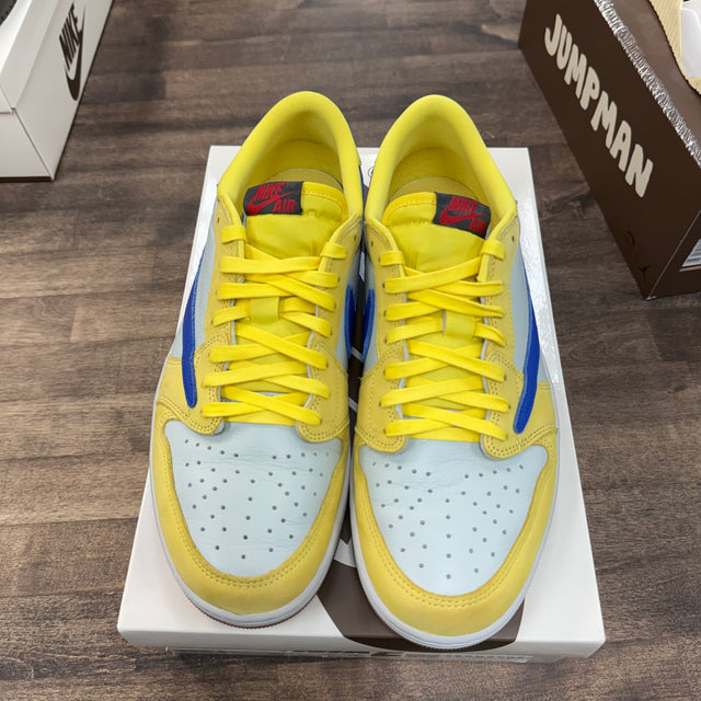 (W) Canary Travis Scott Jordan 1 Low OG SP (USED)
