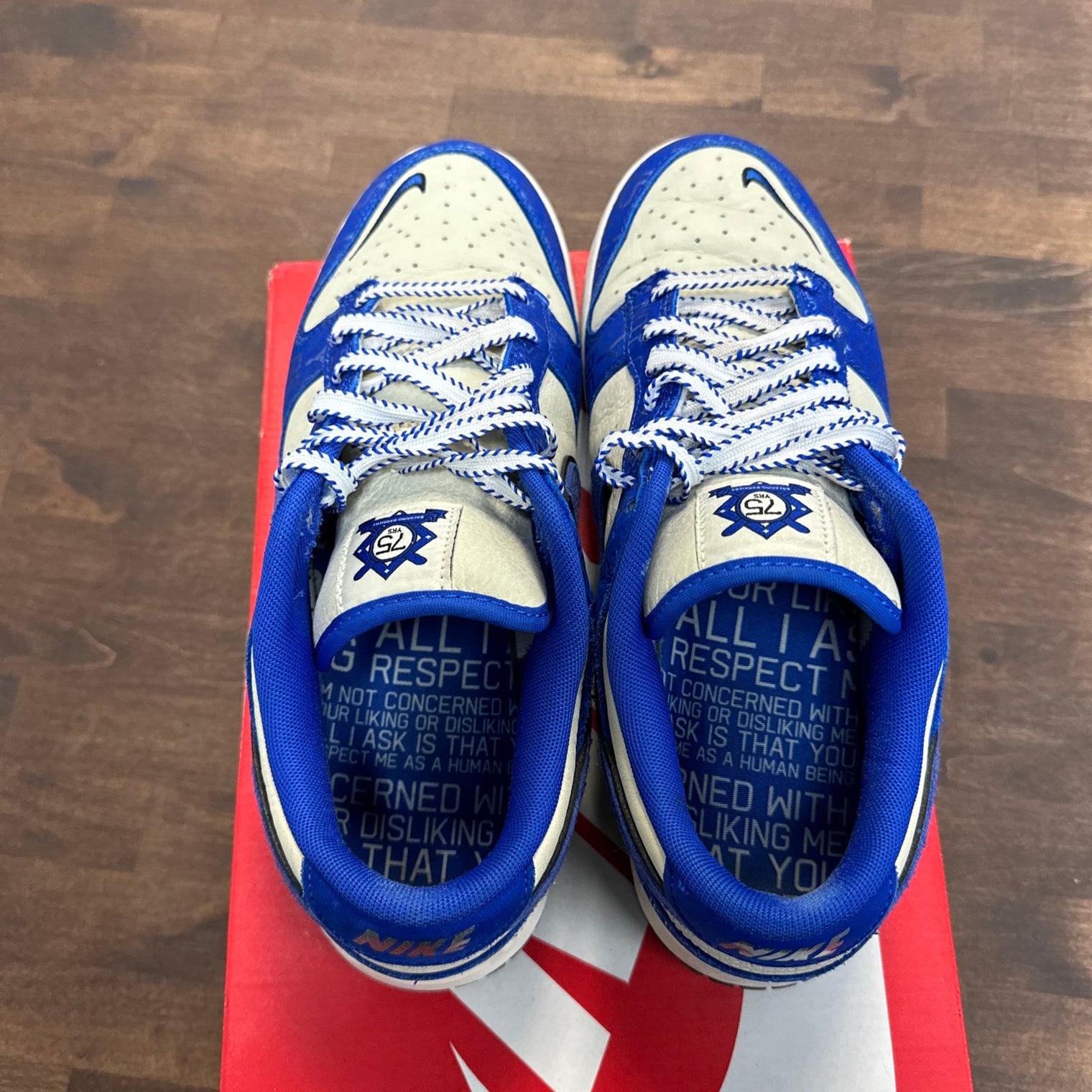Jackie Robinson Nike Dunk Low (USED,REPLACEMENT BOX)