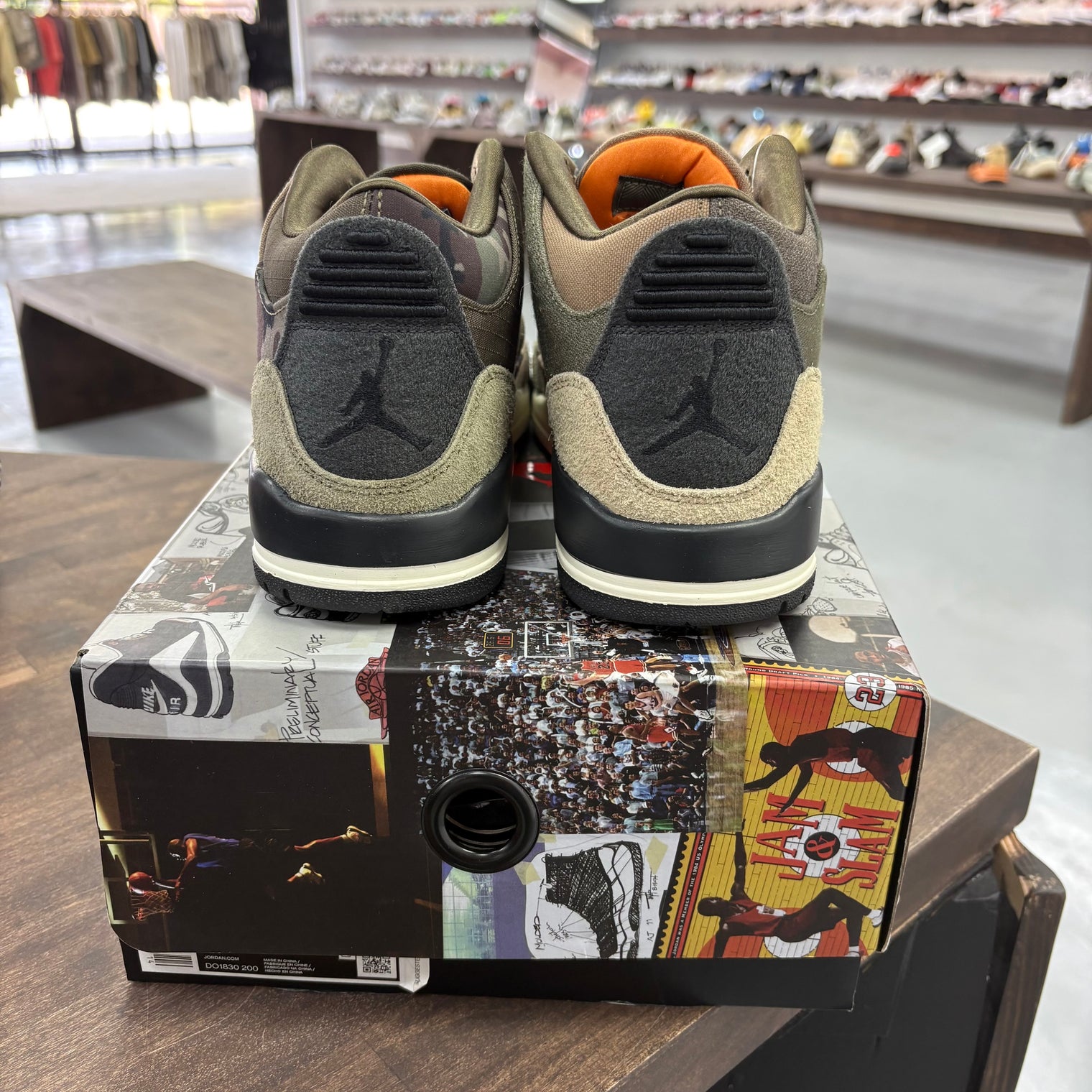 Patchwork Camo Jordan 3 Retro (Lightly Worn)