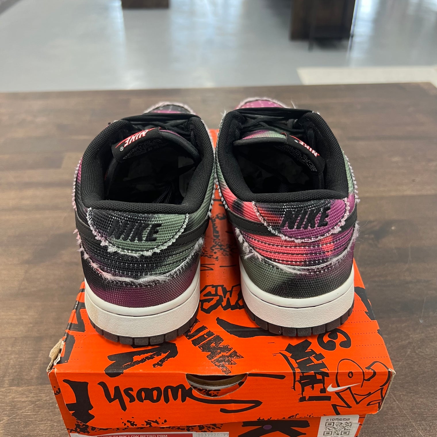 Graffiti Pink Dunk Low (USED)
