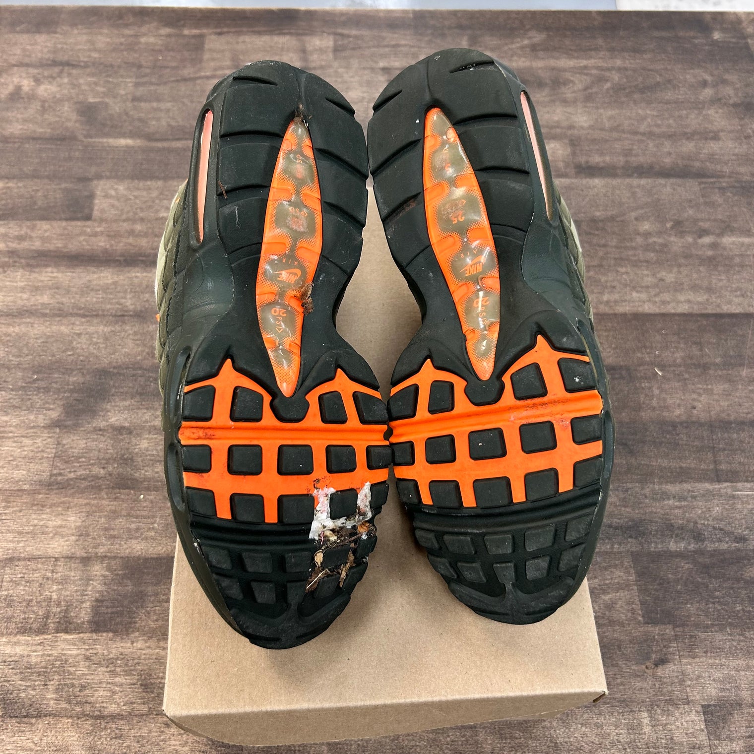 Olive Orange Air Max 95 (USED, No Box)