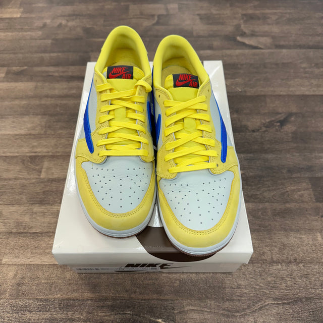 (W) Canary Travis Scott Jordan 1 Low OG (USED)