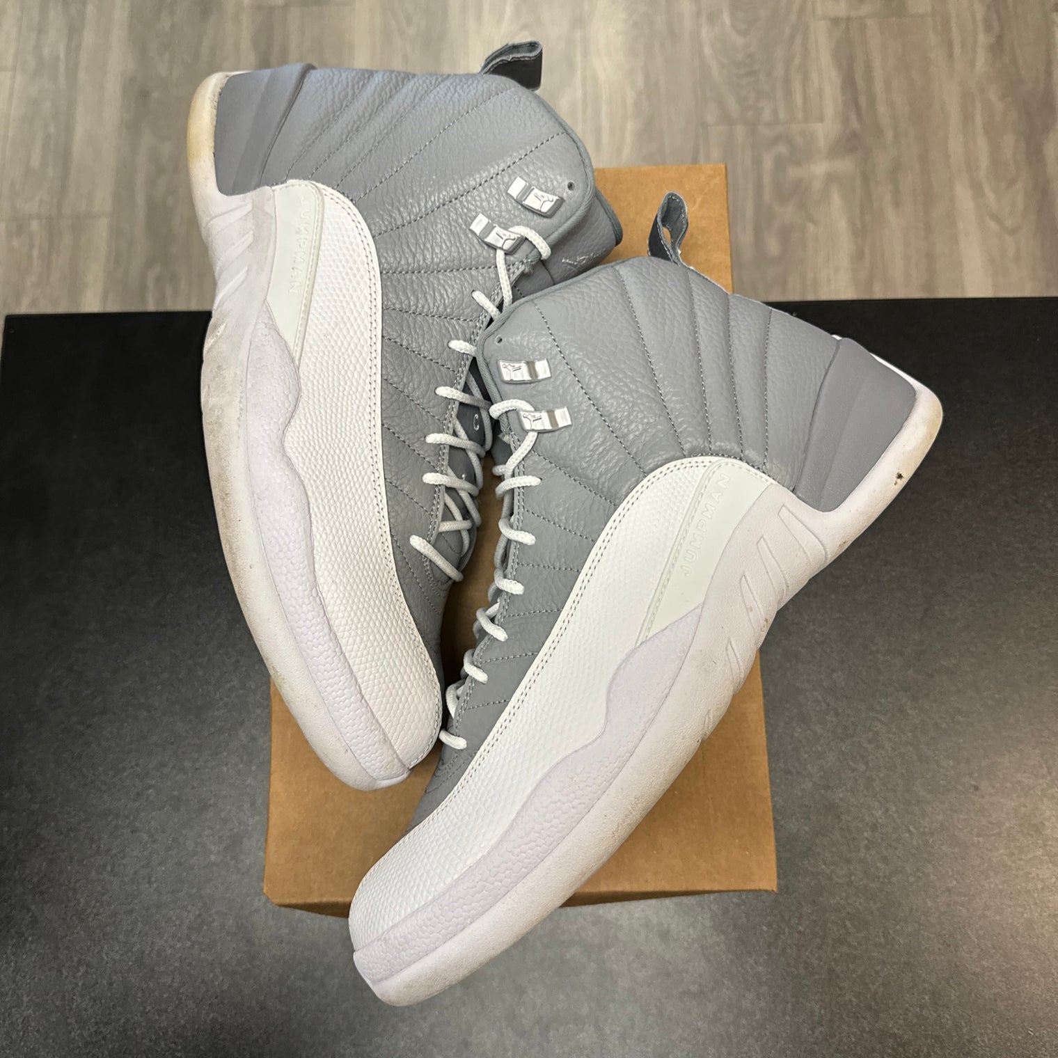 Stealth Grey Jordan 12 (USED, No Box)