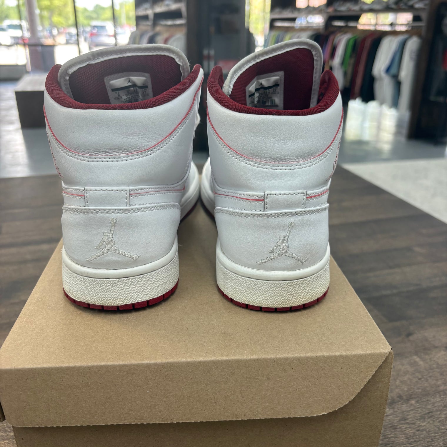 White Gym Red Jordan 1 Mid 2016 (USED, No Box)