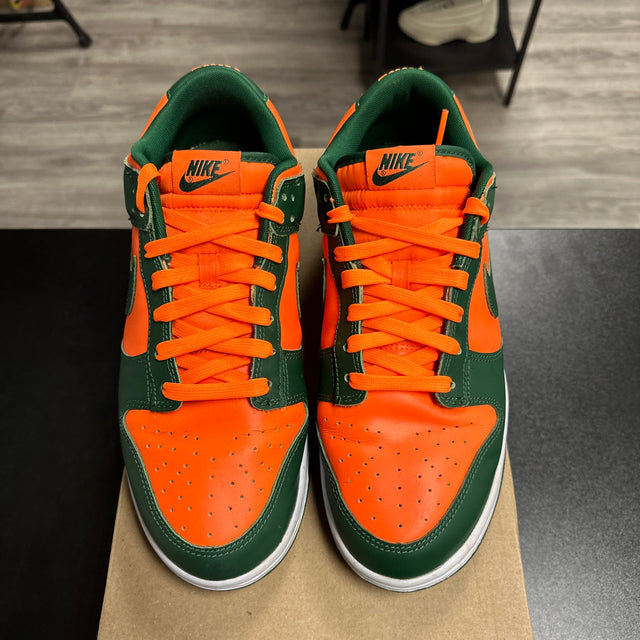 Nike Dunk Low Miami Hurricane (Used;no box)