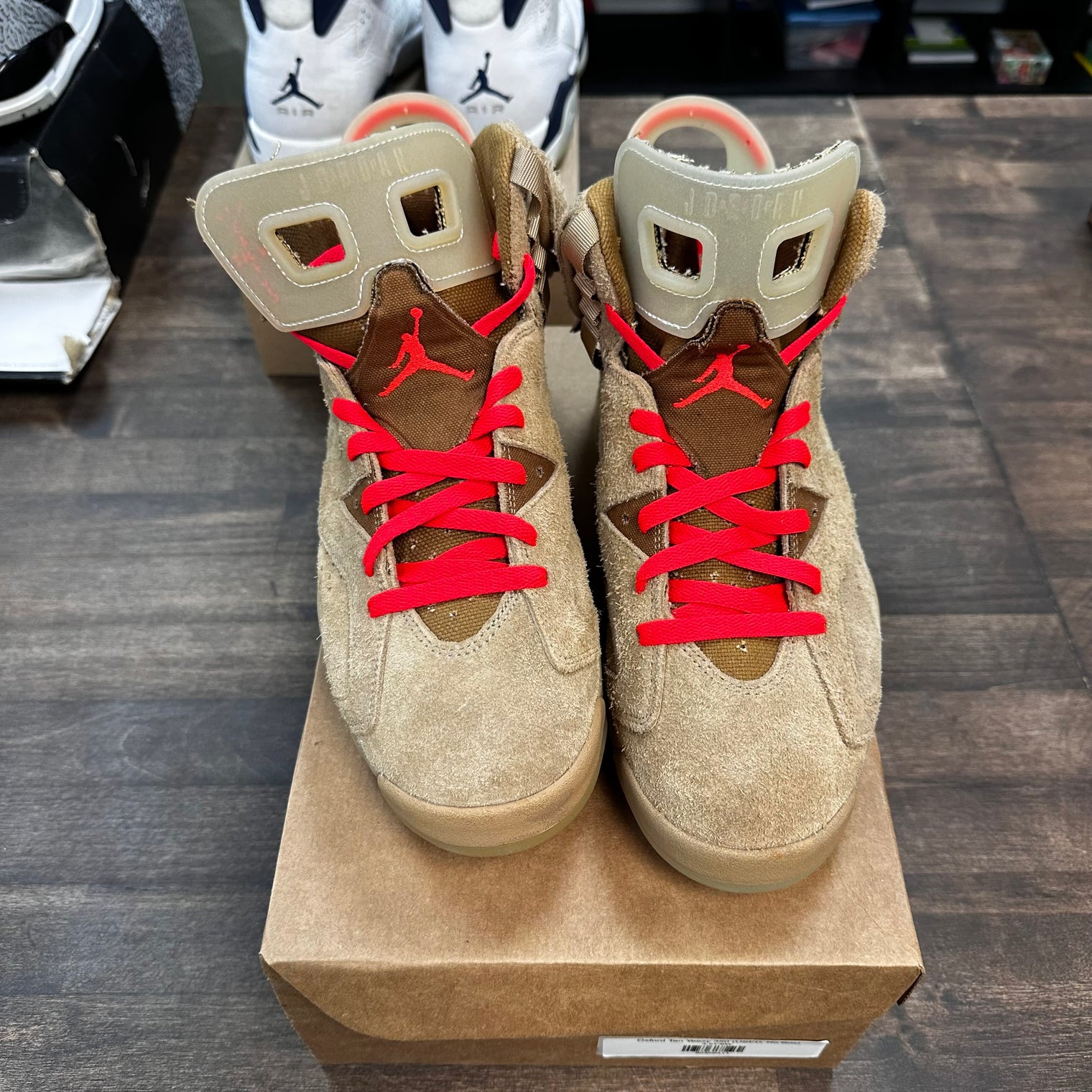 Khaki Jordan 6 Travis Scott (USED,No Box)