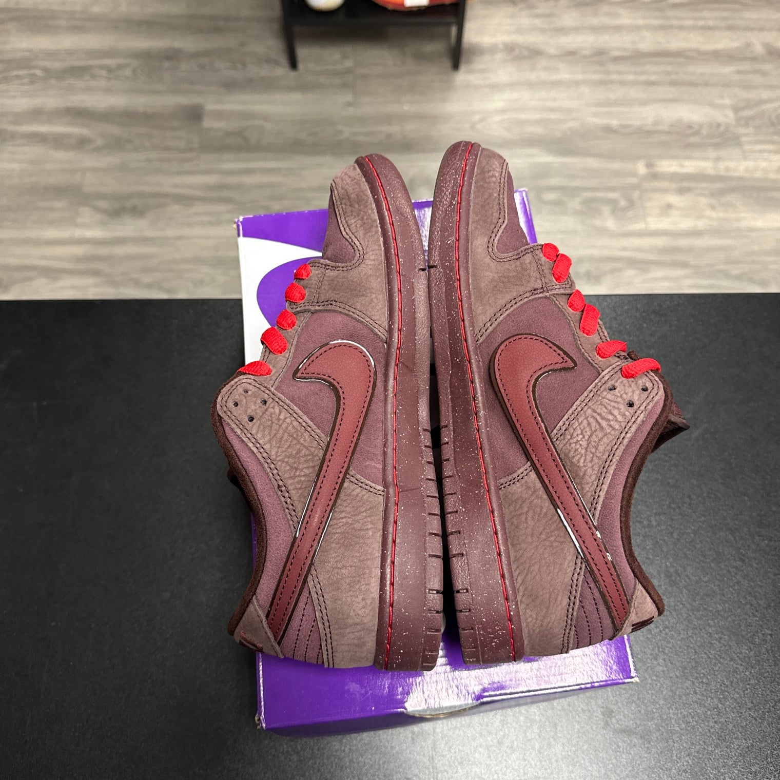 Burgundy Crush City of Love Nike SB Dunk Low