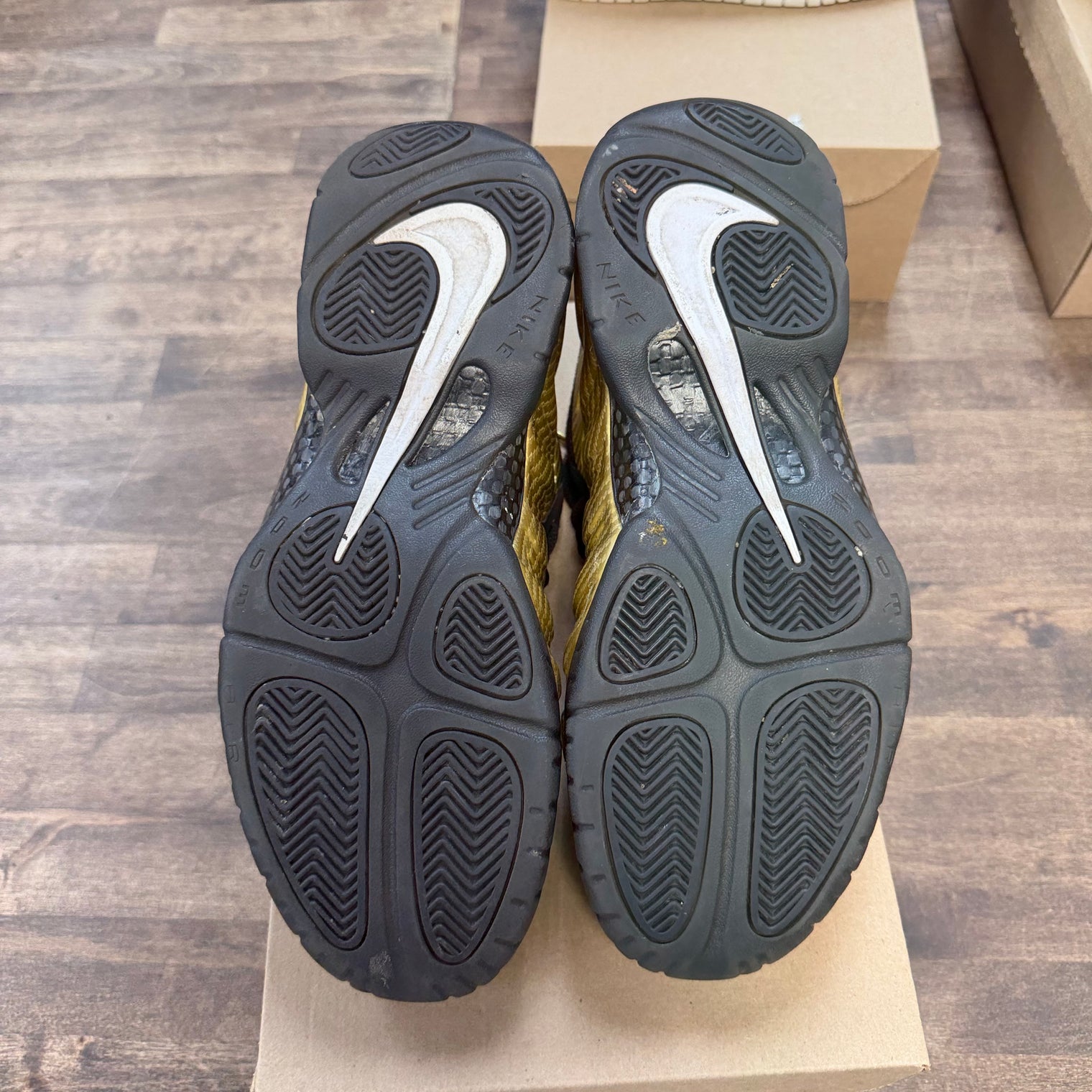 Metallic Gold Nike Air Foamposite Pro (USED, No Box)