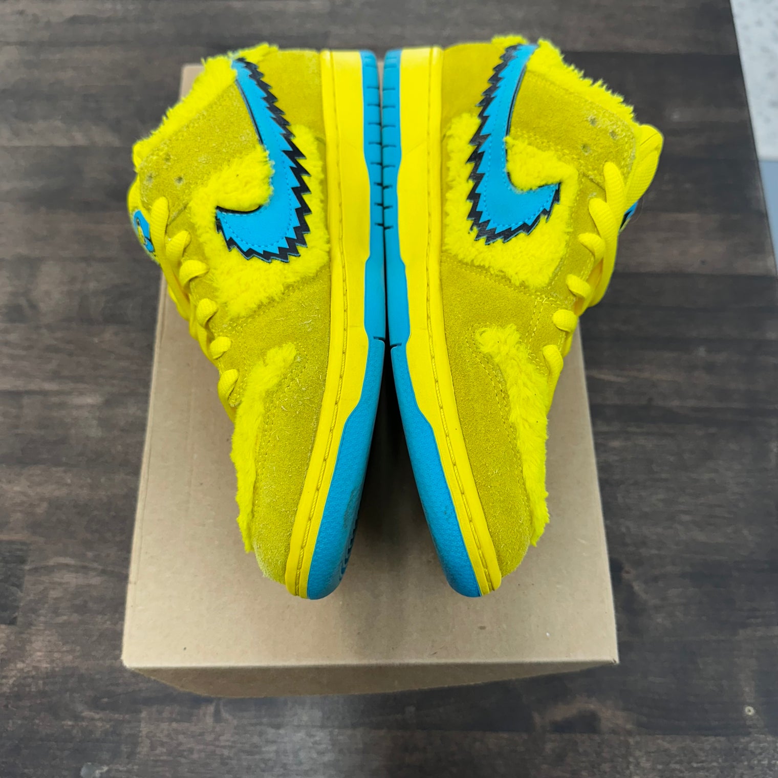 Grateful Dead Bears Opti Yellow SB Dunk Low (USED,No Box)