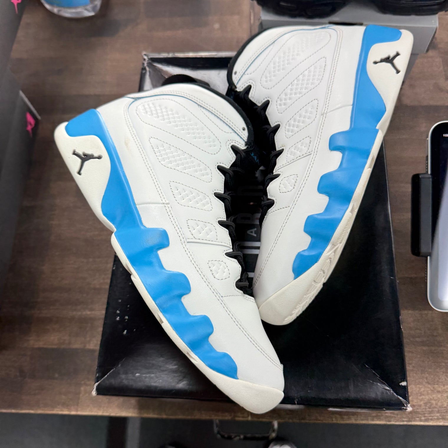 Powder Blue Jordan 9 Retro (2024) (USED)