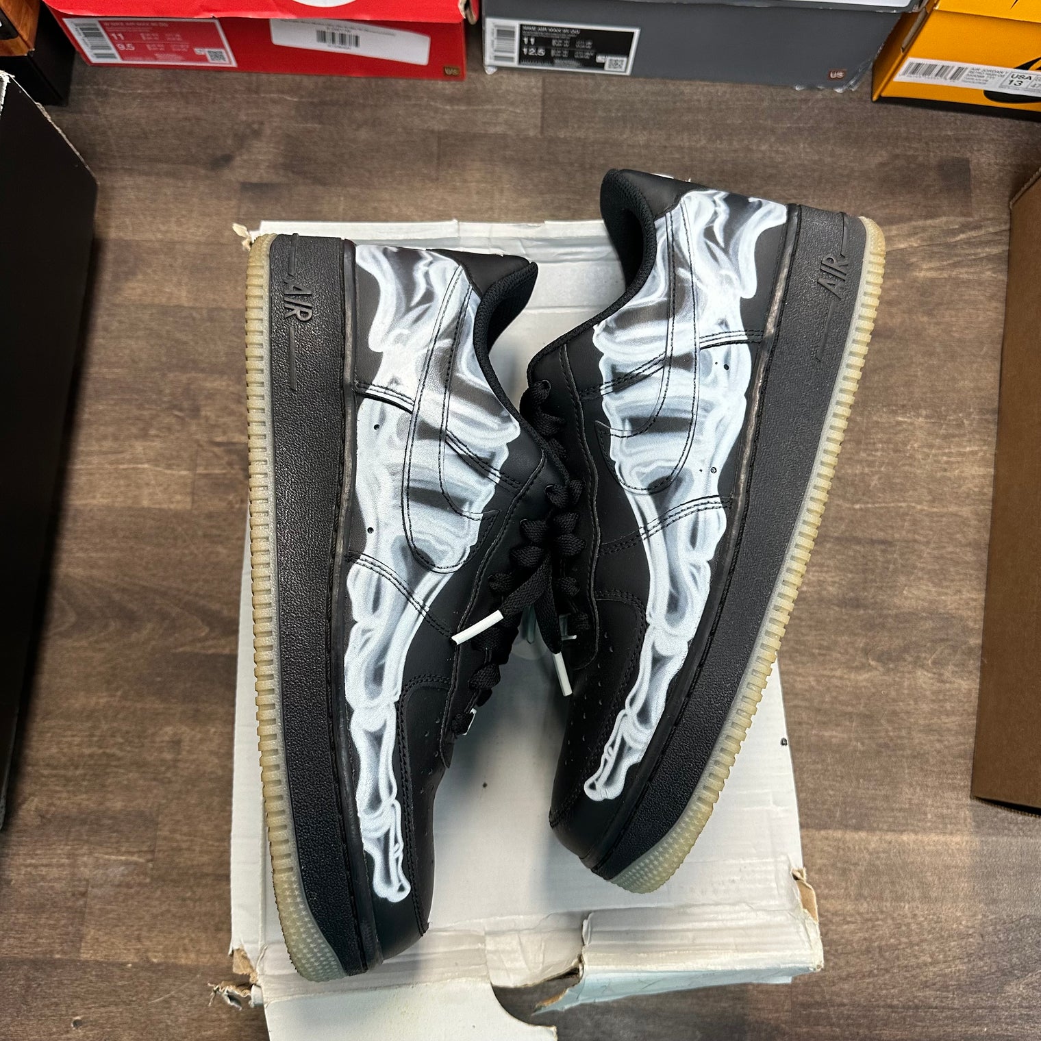 Black Skeleton Halloween Nike Air Force 1 Low (2019) (USED)