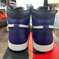 Court Purple White Jordan 1 High Retro (USED)