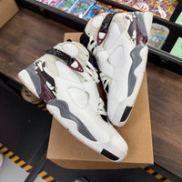 White Burgundy Jordan 8 (W) (USED, No Box)