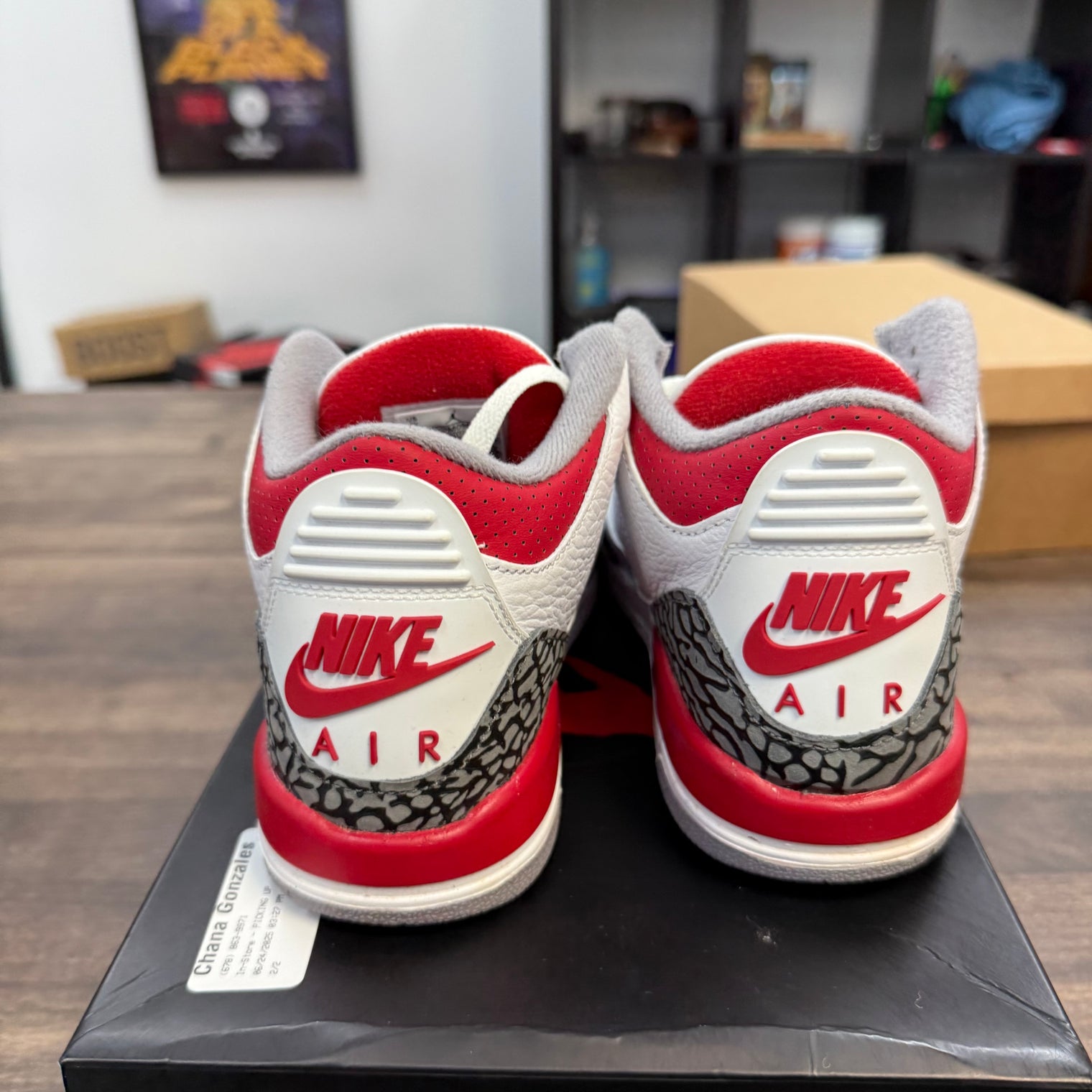 Fire Red Jordan 3 Retro (GS) (USED)
