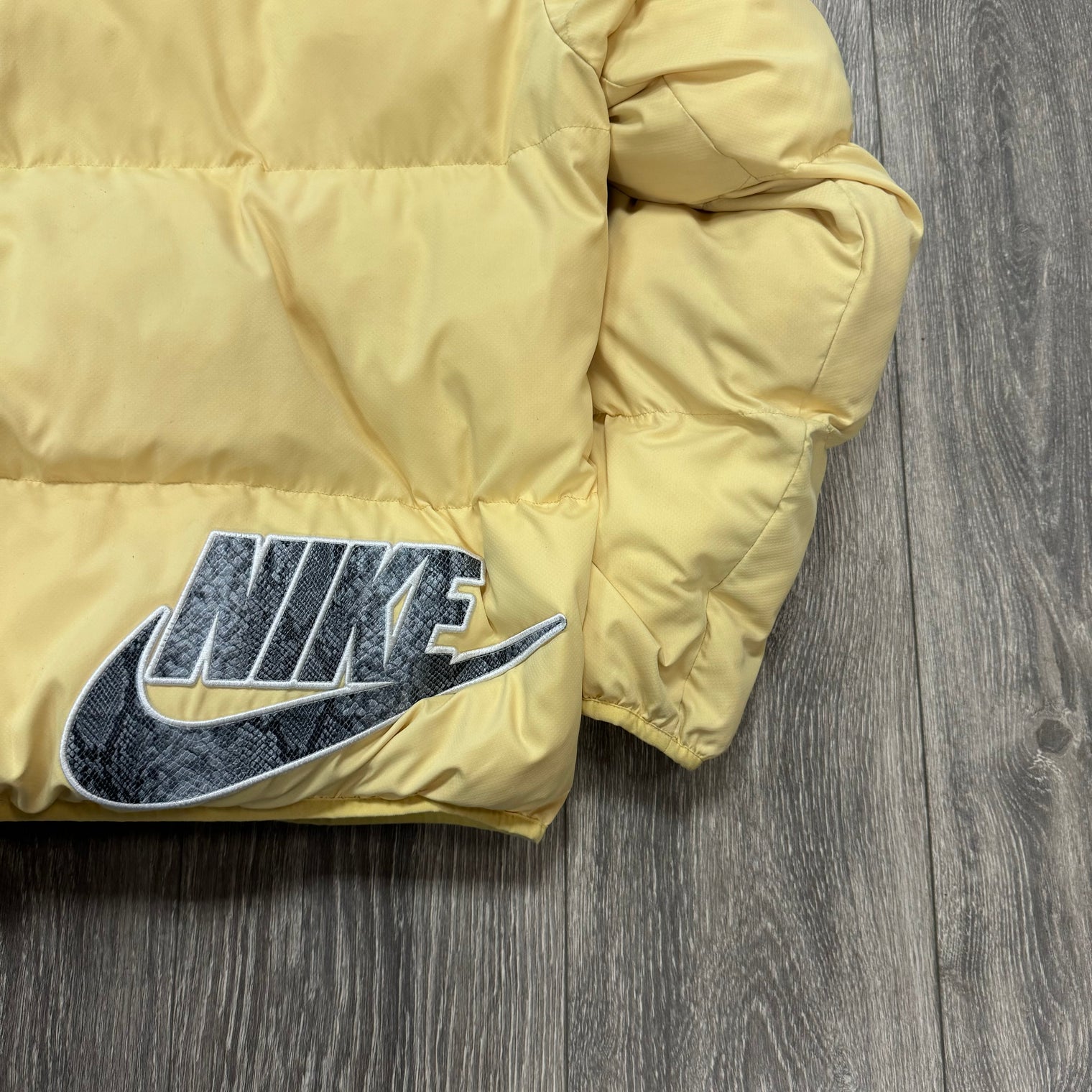 Supreme Nike Pale Yellow Puffer Jacket (USED)