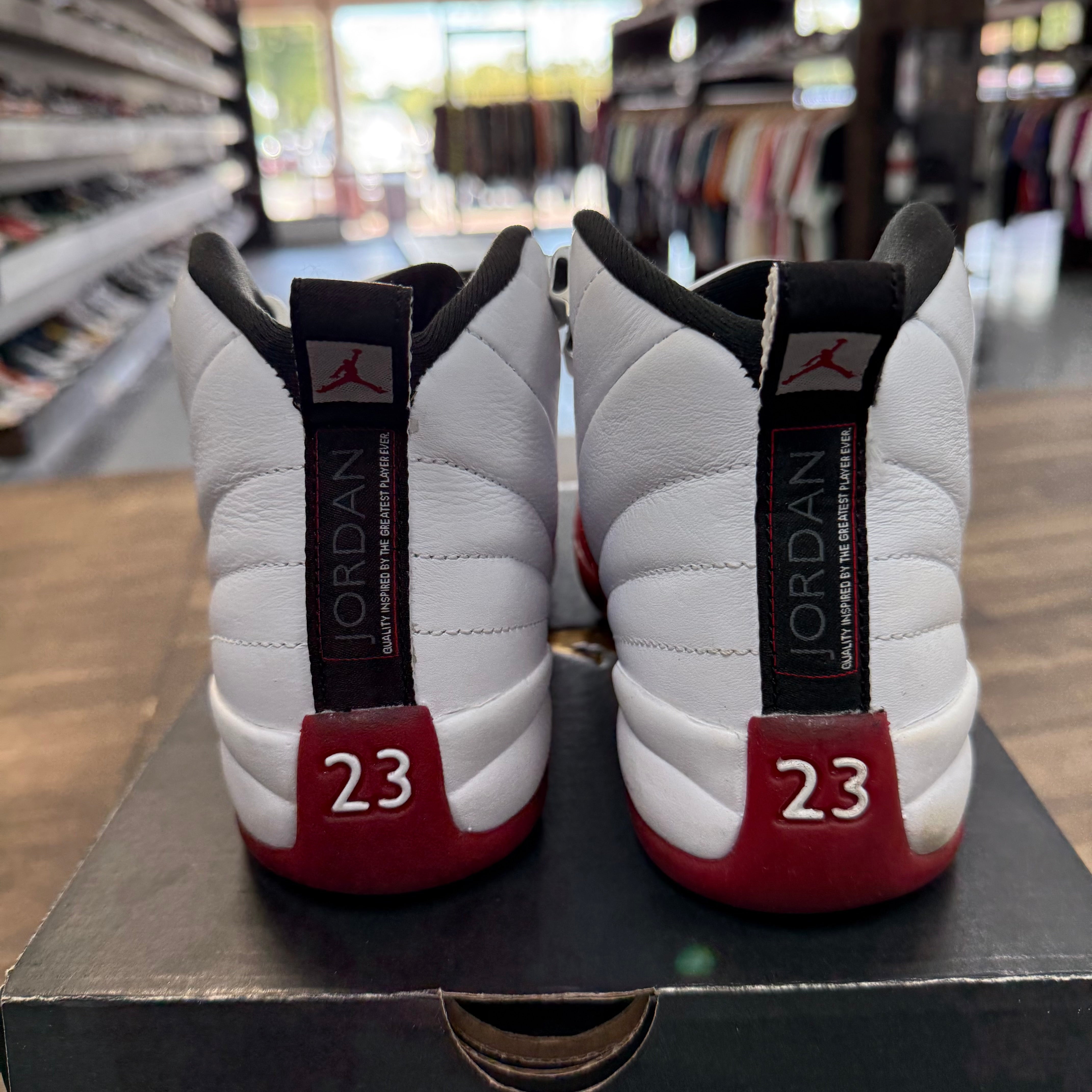 Jordan Cherry Jordan 12 (GS) (USED) Size 5Y (Pre-Owned) - Image 4
