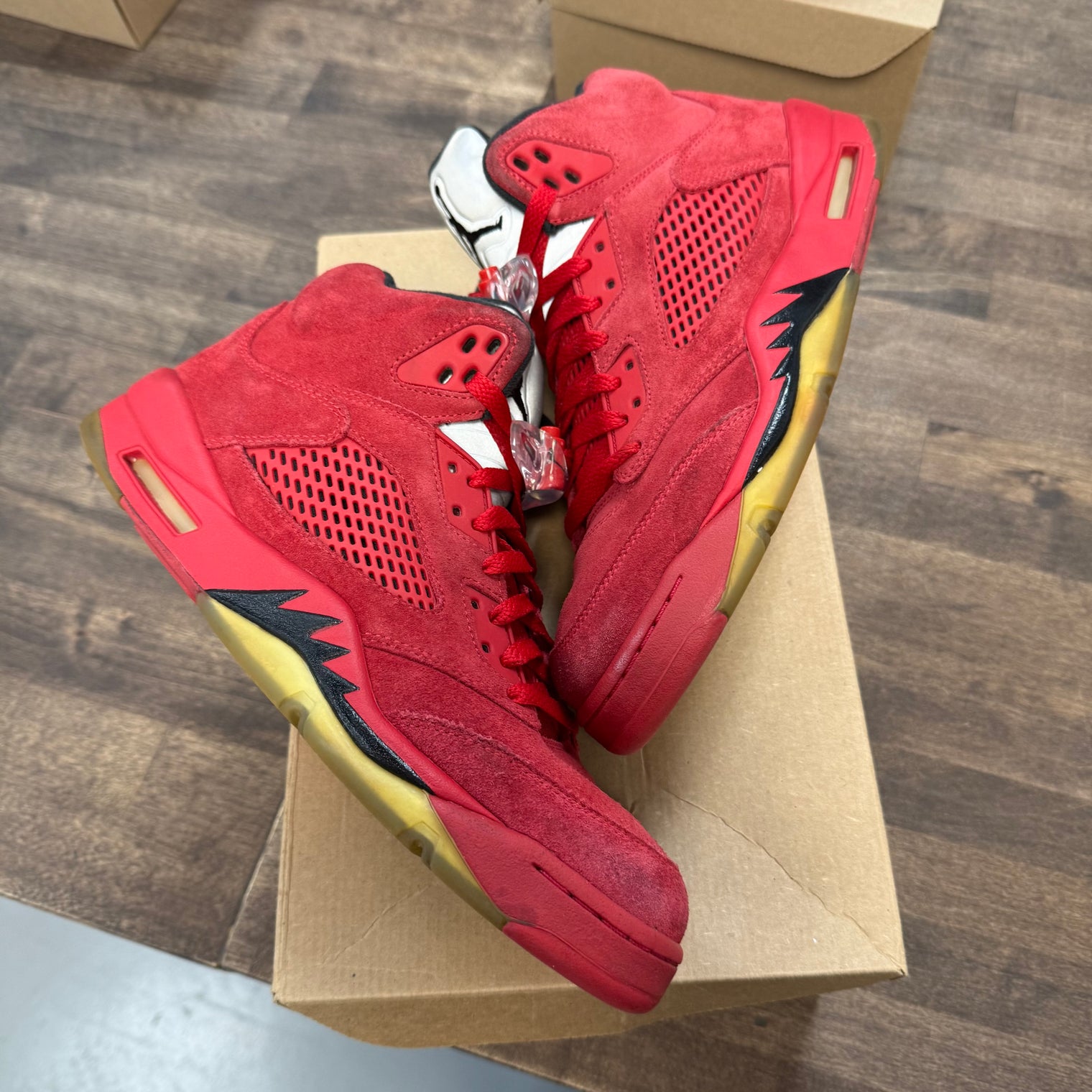 Red Suede Jordan 5 Retro (USED, No Box)