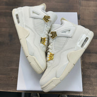 (W) Metallic Gold Jordan 4 (USED)