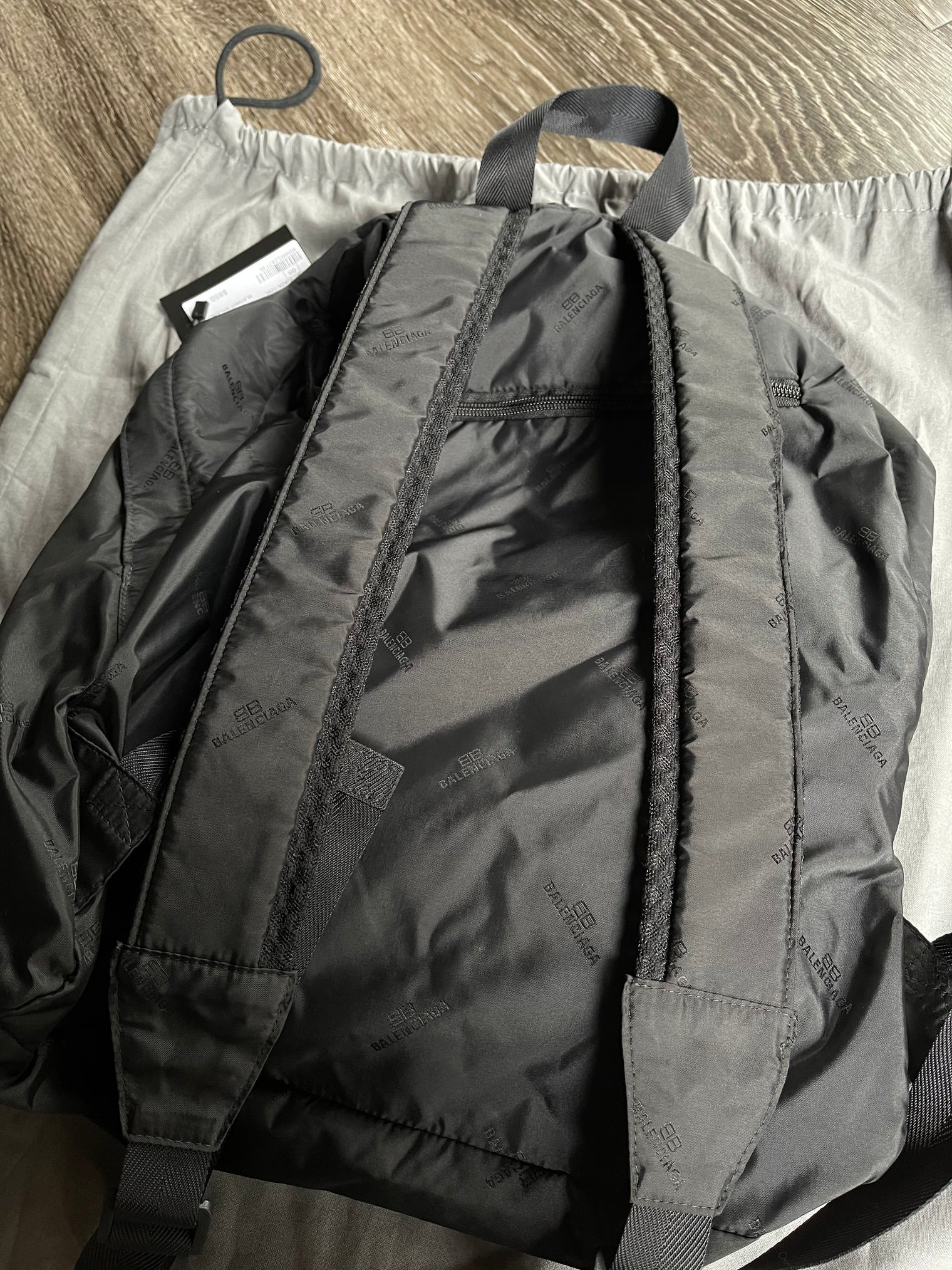 Balenciaga Black Nylon Bookbag