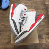 Jordan 3 Retro Fire Red (2022) (US 13) (USED, No Box) Size 13 (Pre-Owned) - Image 1