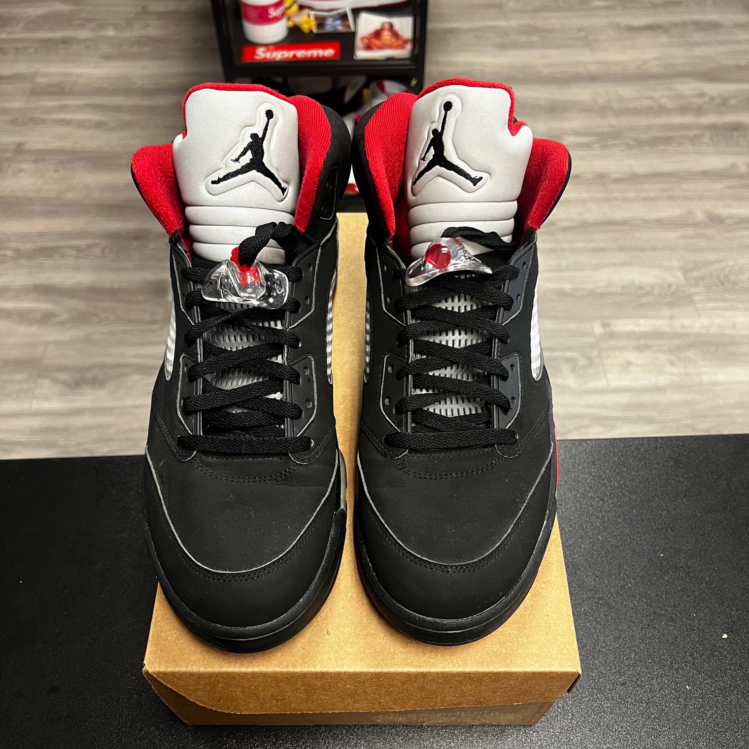 Jordan 5 Retro Supreme Black (USED,no box)