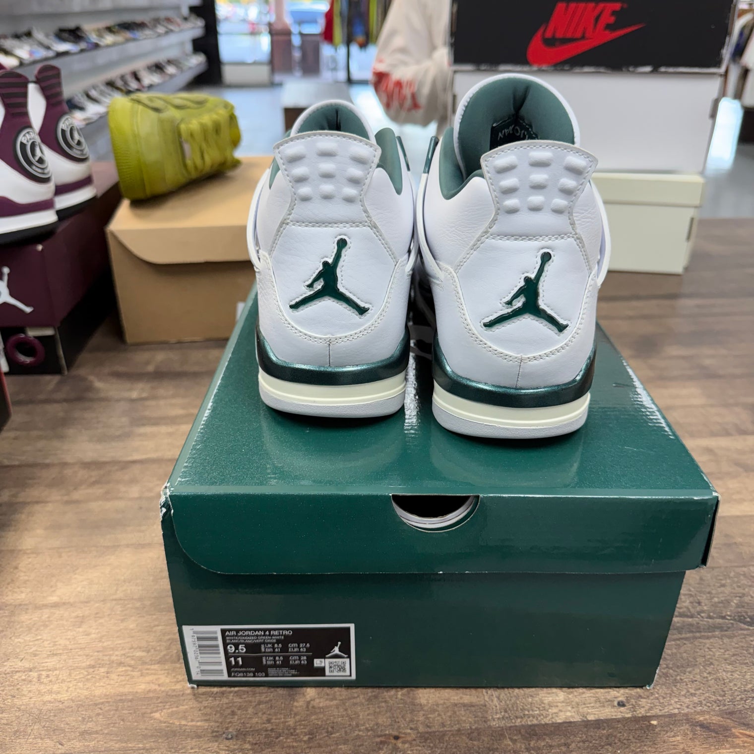 Oxidized Green Jordan 4 Retro (USED)