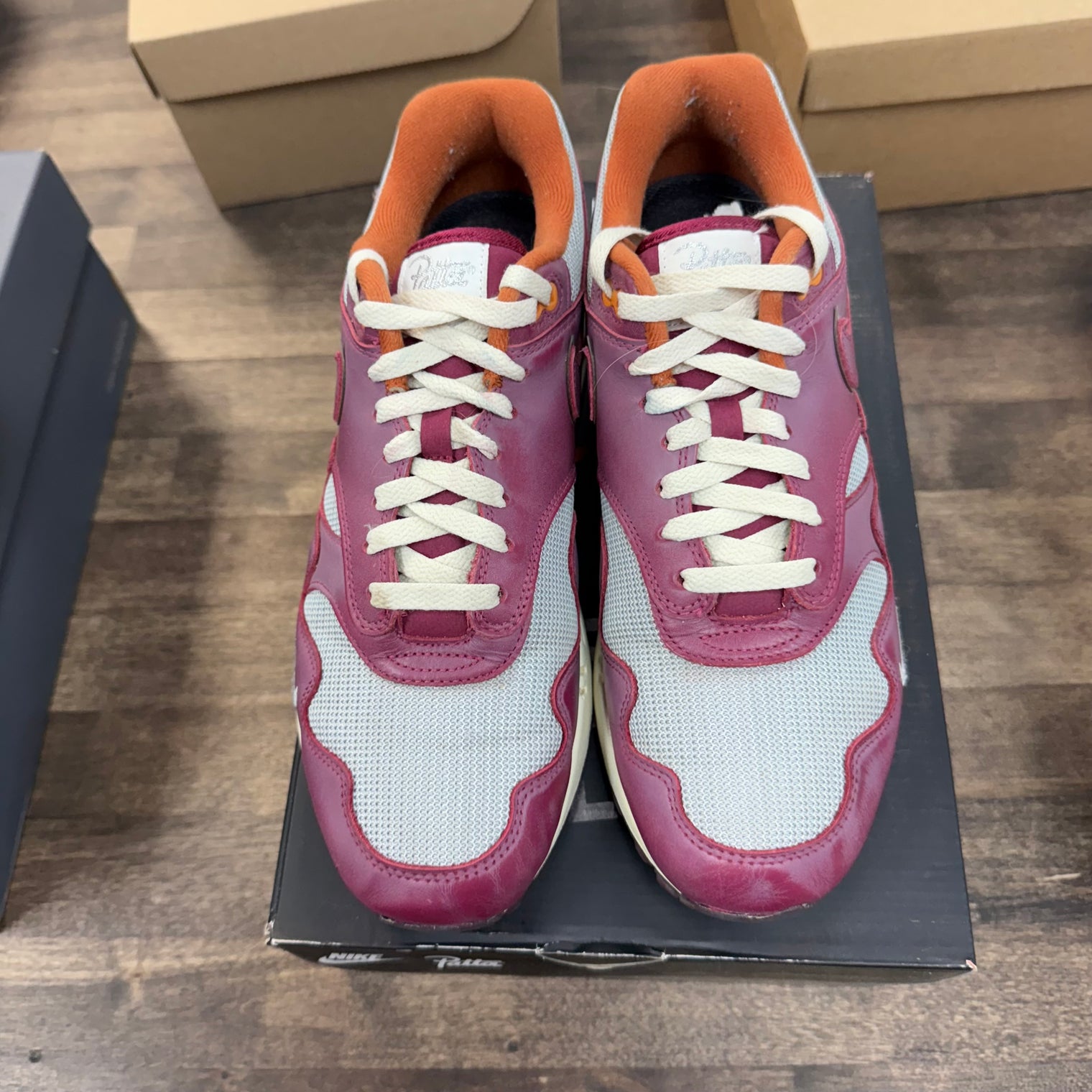 Rush Maroon Patta Air Max 1 (with Bracelet) (USED)