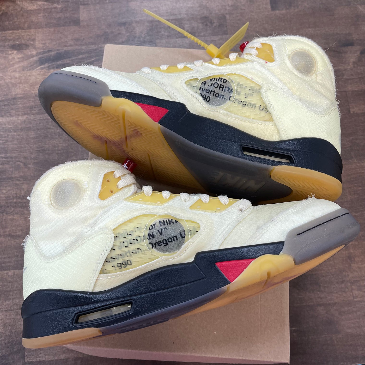 Off-White Sail Jordan 5 (USED, No Box)
