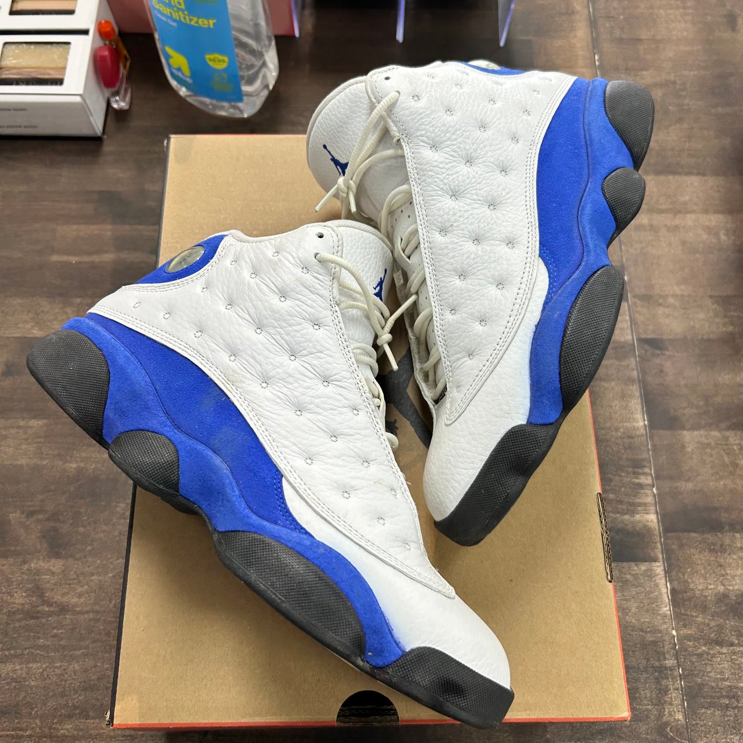 White Hyper Royal Jordan 13 (USED, Replacement Box)