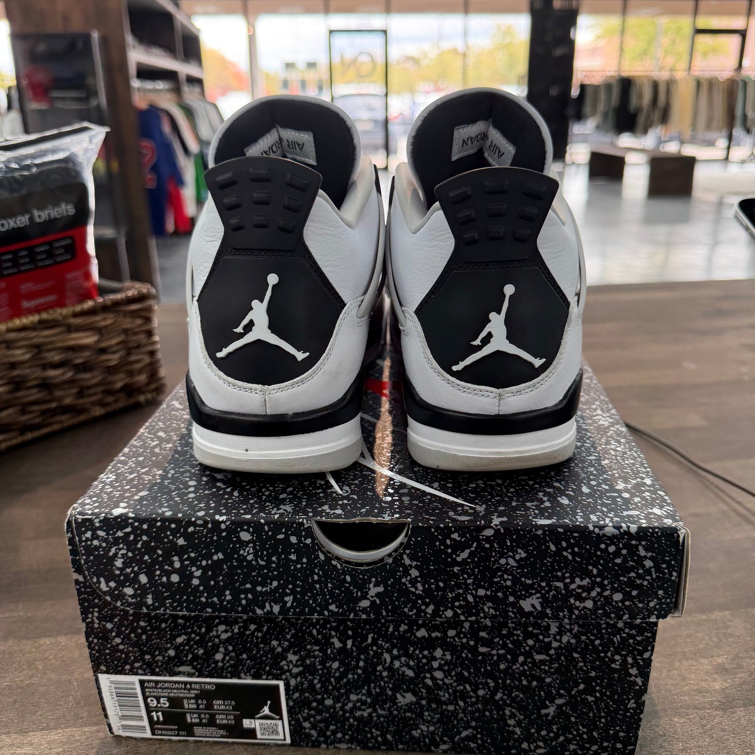 Military Black Jordan 4 Retro (USED)