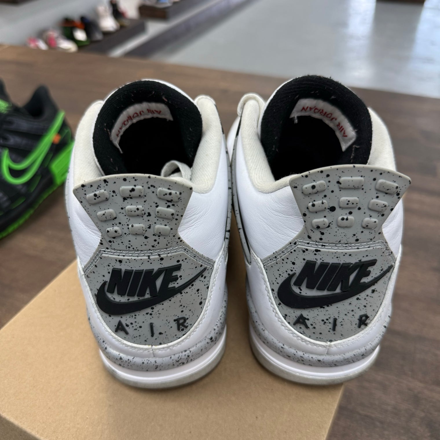 White Cement Jordan 4 (USED, No Box)