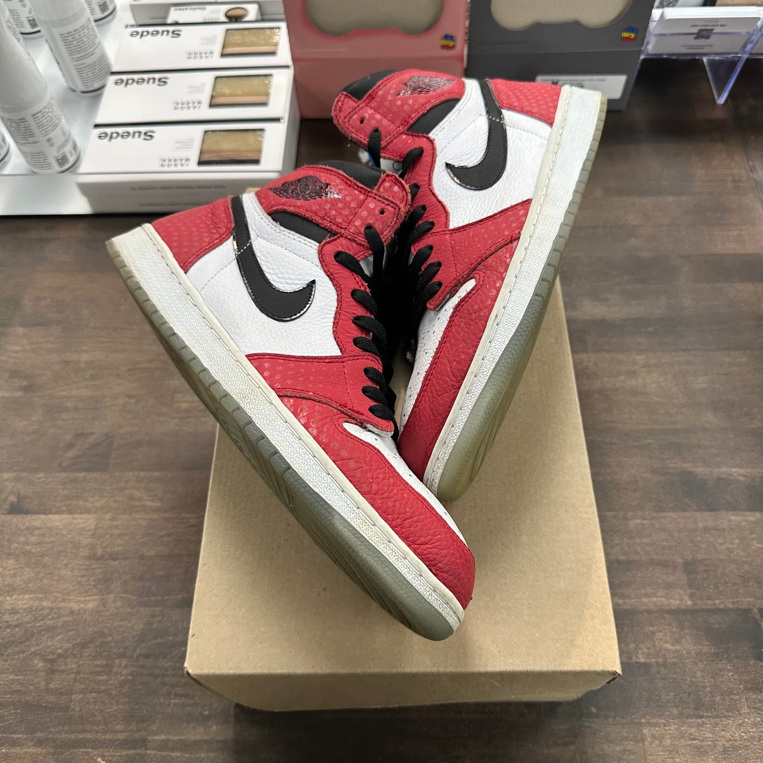 Spiderman Origin Story Jordan 1 High (USED,No Box)